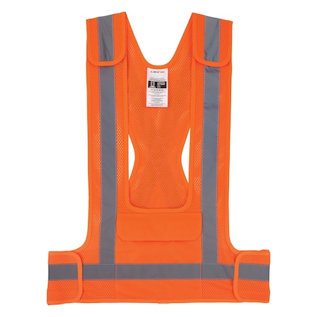 Ergodyne L/XL Orange Class 1 Breakaway Hi-Vis Safety Vest 8142BA