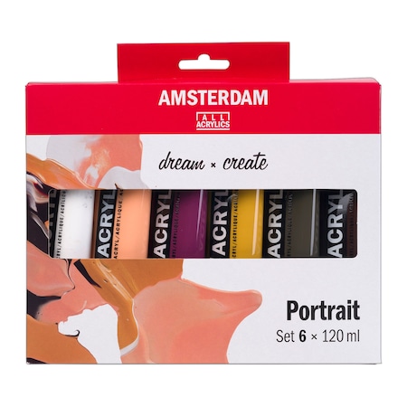 Amsterdam Acrylic Paint, Satin, Acrylic Base, Assorted 17791907