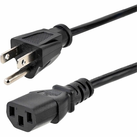 Startech.Com 12ft Power Cord, NEMA 5-15P to C13 Cable PXT10112