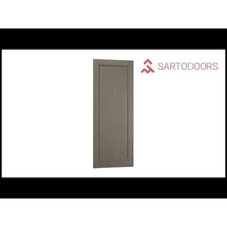 Sartodoors Closet Bypass Interior Door, 84" x 80", Gray QUADRO4111DBD-KS-84