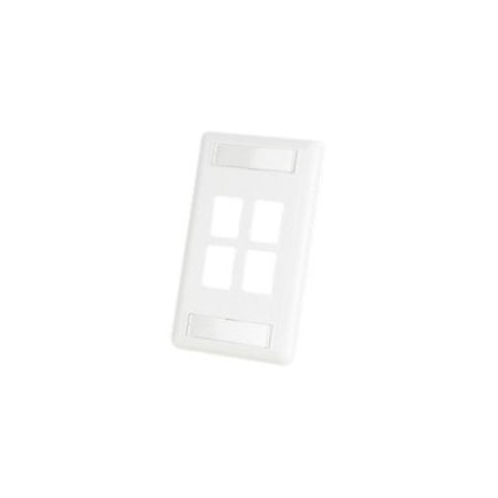 Ortronics 4-PORT HIGH DENSITY FACEPLATE 403HDJ14-88