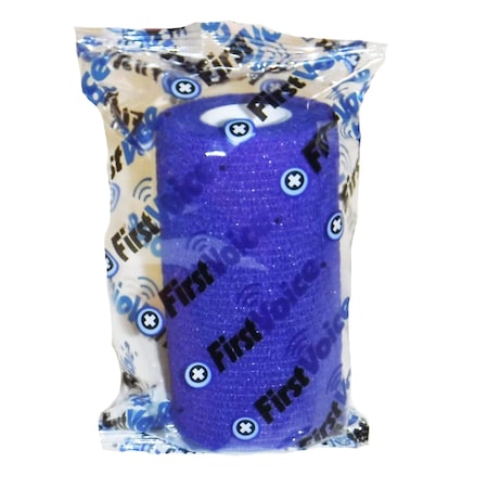 First Voice Self-Adhesive Bandage, 4" x 5yds, Dark Blue TS-3190-DB
