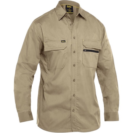 Pip Work Shirt, V-Neck, Tan, 6 oz 400M6490