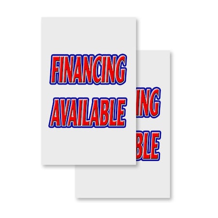 Signmission Financing Available, Vinyl Decals Only 24 Inch x 36 Inch, Vinyl Decal, 2PK DSB-2436-2PACK-Financing Available
