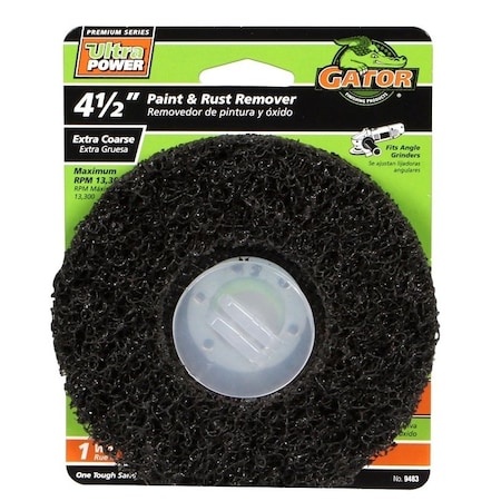 Gator 9483 Sanding Disc, 412 in Dia, 412 in Arbor, 60 Grit, Coarse, Silicone Carbide Abrasive 9483GA