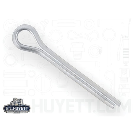 Huyett Cotter Pin, Zinc Plated Carbon Steel, 0.062 in Dia x 0.500 in Effective Length CP-062-0500