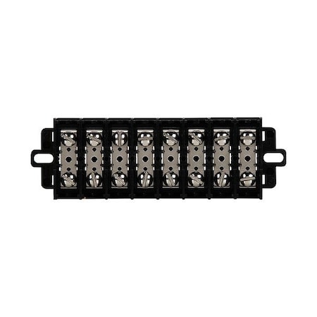 Eaton Bussmann BarrierTerminalStrip, 60A, 6AWGMax, 600V KU12-WNUV