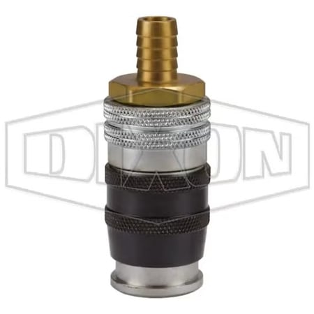 Dixon Parker by E-Z-mate Industrial Quick Disconnect Coupler, 1/2 in Nominal, 300 psi Pressure, Steel, Do DC1045SE