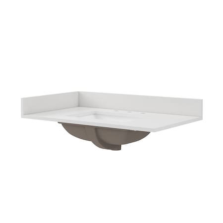 Craft And Main Quartz Vanity Top, 37x22 in QZ37228SWR