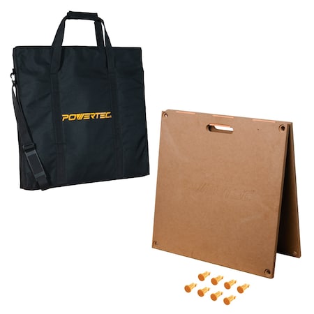 Powertec Arachni-Flex 24in x 48in Foldable Tabletop w/ Carrying Bag & Quick-Insert Locks 72287
