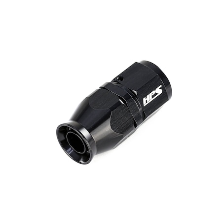 Hps Performance 180 deg. -4 Compression Teflon Hose End to AN Female for Stainless Steel Reinforced PTFE Hose, Black 350-1804