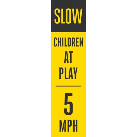 Lyle Slow Children At Play 5 MPH, 7.5x29.5, High Intensity Prismatic, Yellow G-16975-HD_7.5x29.5