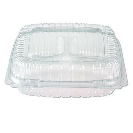 Pactiv Plastic H-L Container with Smartlo Ck 8in Cle 200 PAC YCI81120