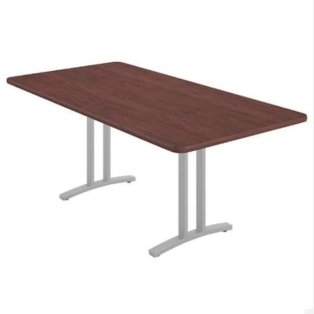 Correll Rectangle Modern Design Conference Table, 72 in W, Particleboard Top, Mahogany CC3672R-20-14-20