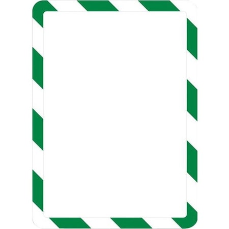 Tarifold Sign Holder, Green/White, 1/8 in. H, PK2 P194995