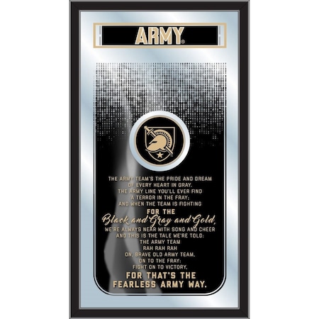 Holland Bar Stool Co US Military Academy ARMY 26" x 15" Fight Song Mirror MFghtUSMilA