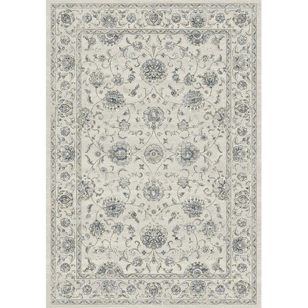 Dynamicrugs 57126 Ancient Garden Collection 2.7 x 4.7 in. Traditional Oval Rug, Cream ANOV35571266666
