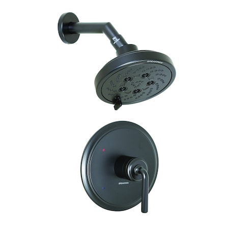 Speakman Duo Trim & Shower Combination, Less Valve, Brushed Nickel, 1.75 GPM SLV-4010-MB-E175