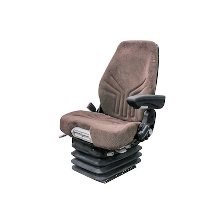Uni Pro John Deere Combine Air Suspension Seat AH227974-AXE48239 Brown Fabric 8570