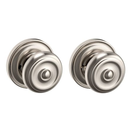 Baldwin Baldwin Preconfigured 5020 Colonial Knob with 5148 Rose Privacy Lock with 2-3/8in Backset and 5020056PRIV