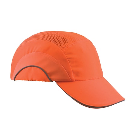 Pip BaseballHatBumpCap, 6-5/8to7-7/8, FluorOrg 282-ABR170-OR