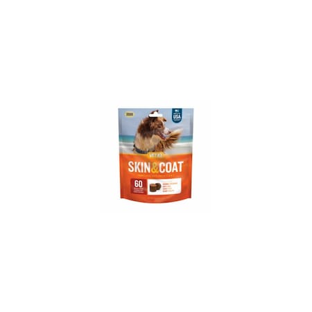 Vet Iq Skin & Coat Soft Chews Supplement for Dogs, 60PK 141