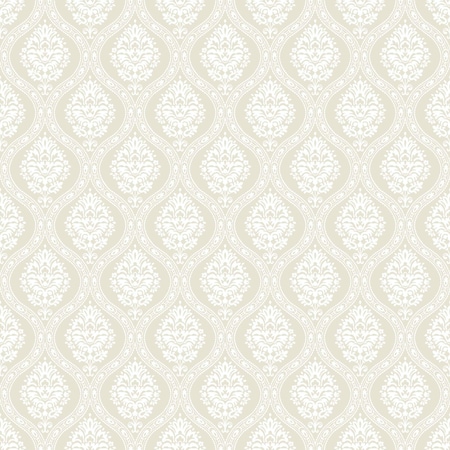 York Wallcoverings Petite Ogee Beige Wallpaper DM5025