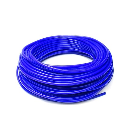 Hps Performance 1/2 in ID x 50 Feet, High Temp Silicone Vacuum Hose Tubing, Blue HTSVH127-BLUEx50