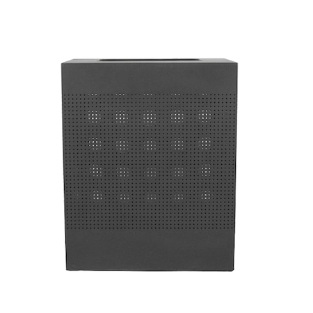 Witt Industries Rectangular Receptacle, Black CLRC40-BK
