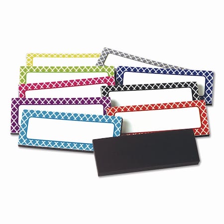 Teacher Created Resources Moroccan Magnetic Labels, 10 Assorted Colors, 2.5in x 1in, 30PK TCR20684