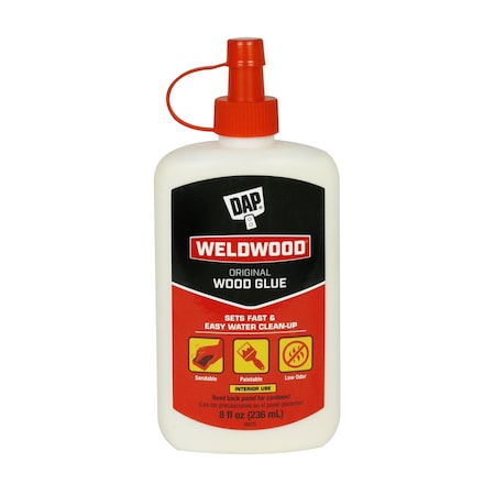 Dap Wood Glue, Weldwood Series, Yellow, 3 day Full Cure, 16 oz, Bottle 00497