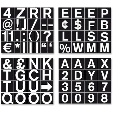 Mastervision Magnetic Letters, Numbers/Symbols, 3/4" CAR0802