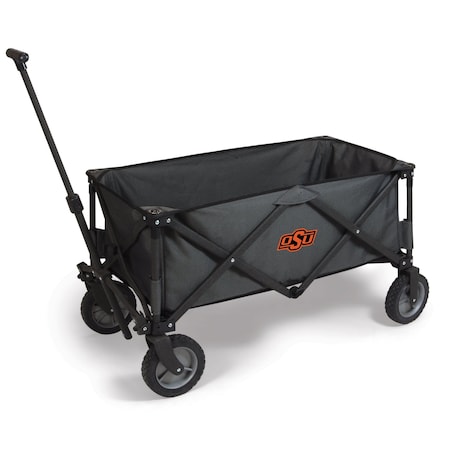 Picnic Time Family Of Brands NCAA Oklahoma State Cowboys Adventure Wagon Folding Wagon - Wagon Cart 739-00-679-464-0