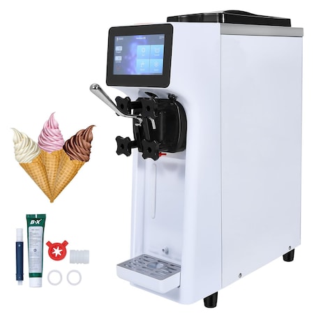 Vevor Soft Serve Ice Cream Machine Maker 10L/H Yield Single Flavor Countertop BQL-9200ST