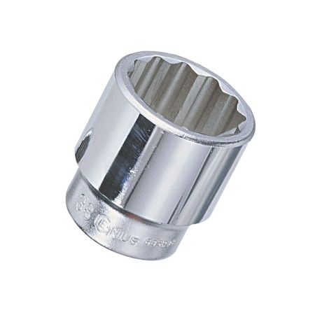Genius Tools 3/4in Dr. 47mm 12-Point Hand Socket 635247