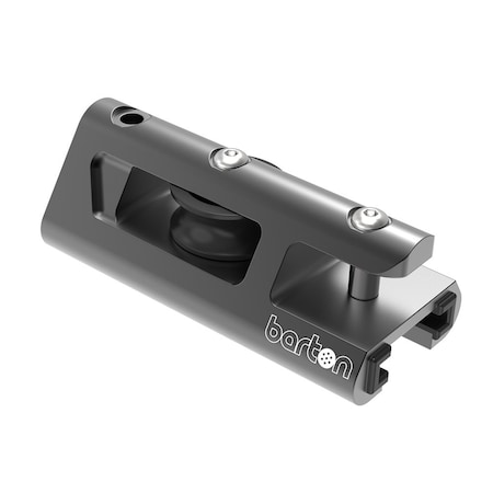 Barton Marine Barton 32mm End Stop and Becket Genoa Car Track - Black 32221GTB