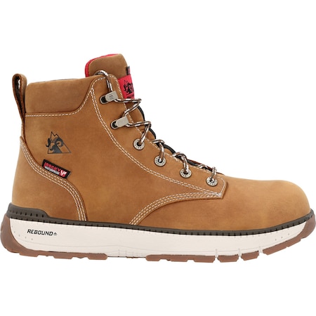 Rocky Rebound, Men's 6 in Composite Toe Wedge Work Boot, Brown, 11.5, W, RKK0451 RKK0451