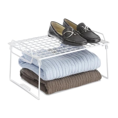 Whitmor White Grid Stacking Utility Shelf 6023-3982
