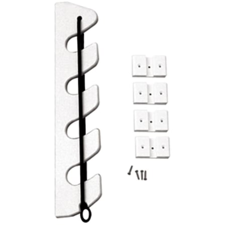 Taco Metals 4Rod Poly Bungee Rod Holder Rack White P03-134W