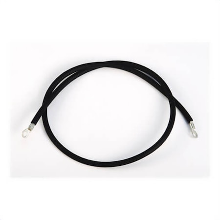 Justrite Antistatic Wire with Dual 1/4 in Terminals, 3 ft L, Insulated Wire 08506