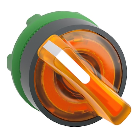 Schneider Electric Illum Selector Switch, 2 Pos, 22mm, Yellow ZB5AK1253