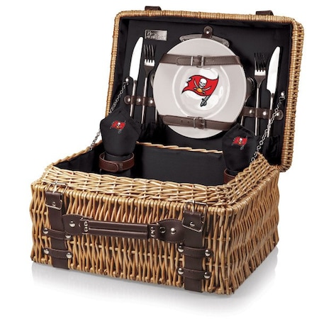 Picnic Time Family Of Brands NFL Tampa Bay Buccaneers - Champion Picnic Basket 208-40-179-304-2