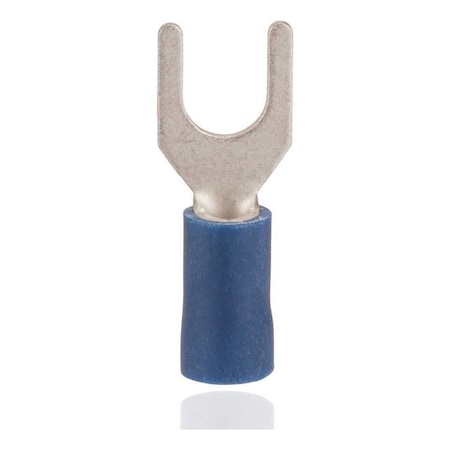Nsi Industries 16-14 AWG Vinyl Insulated Spade Terminal, Blue, 100PK S16-10V