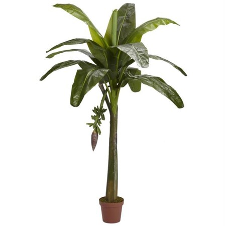 Dare2Decor Silk  6 ft. Banana Silk Tree - Real Touch - DA408341
