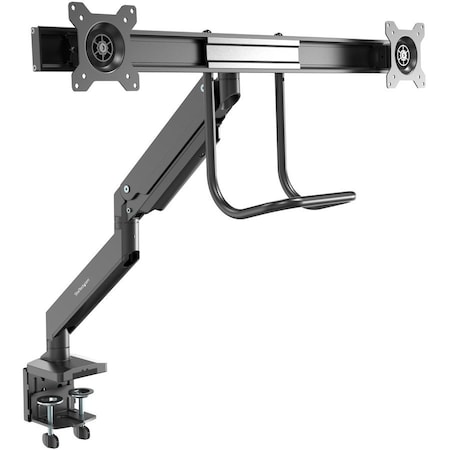 Startech.Com Vesa 75X75/100X100Mm Heavy-Duty Desk Mount Dual Monitor Arm Supports ARMSLMBARDUO