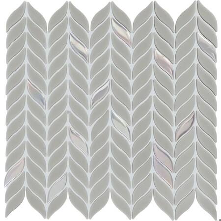 Daltile Starcastle 2'' Leaf Glass Wall and Floor Mosaic, 15PK SC78LEAFMSMT