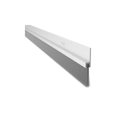 Pemko Mfg Co 1in Brush Door Sweep 36in, Overall Height 1-7/8in, Clear/Aluminum 18100CNB 36IN