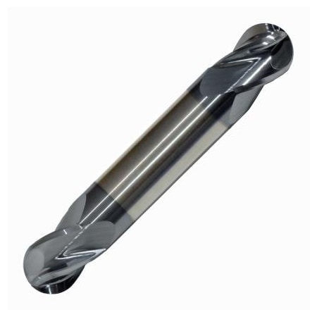 Monster Tool 4 Flute Double End Stub Length Ballnose End Mill, 3/64in diameter, AlTiN Finish 242-031012