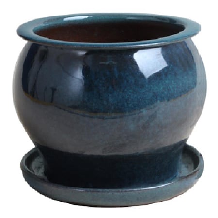 Trendspot 4 in. Studio Pot, Aqua Blue 227363