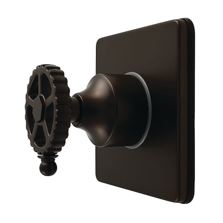 Kingston Brass Single-Handle Six-Way Diverter Valve with Square Trim Kit, Oil Rubbed Bronze KS4045CG